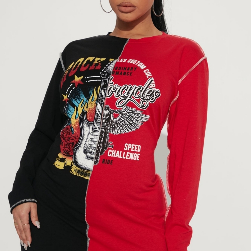 Graphic tshirt dress